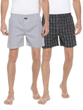 pack of 2 checked boxers