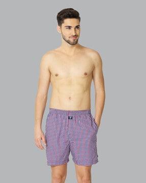 pack of 2 checked cotton boxers