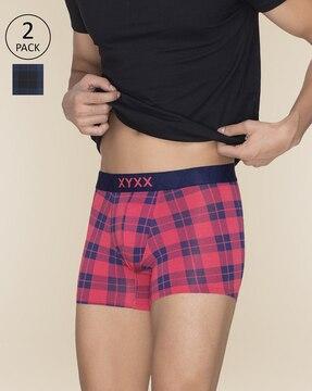 pack of 2 checked trunks