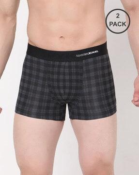 pack of 2 checked trunks