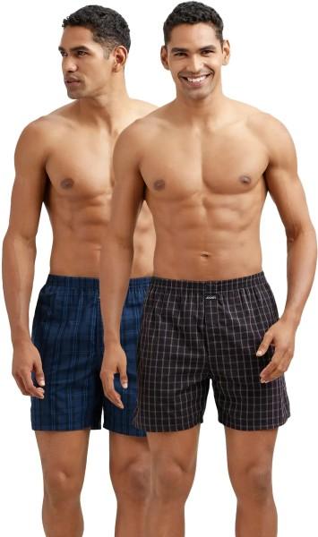 pack of 2 checkered men multicolor boxer shorts