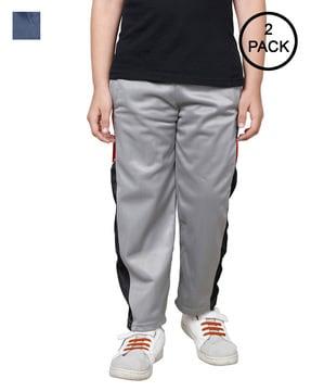 pack of 2 colourblock straight track pants