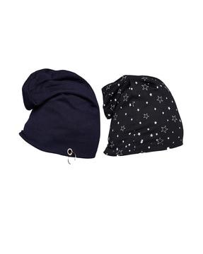 pack of 2 cotton beanies