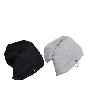 pack of 2 cotton beanies