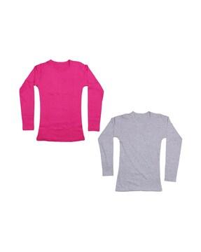 pack of 2 cotton round-neck t-shirts