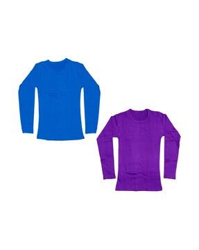 pack of 2 cotton round-neck t-shirts