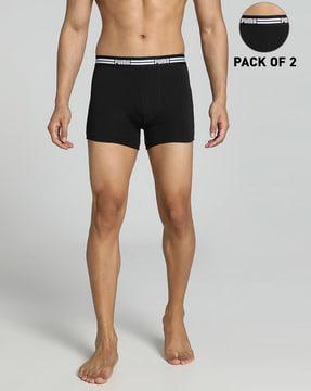 pack of 2 cotton stretch trunks