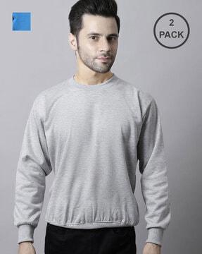 pack of 2 crew-neck sweatshirts
