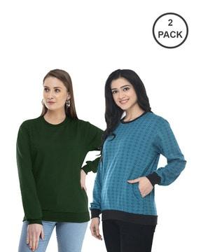 pack of 2 crew-neck sweatshirts