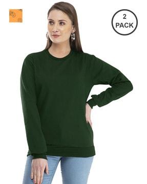 pack of 2 crew-neck sweatshirts