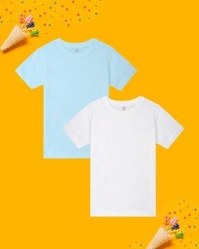 pack of 2 crew-neck t-shirts with short sleeves
