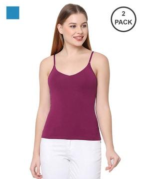 pack of 2 detachable straps camisole