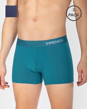 pack of 2 elasticated trunks