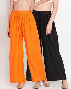 pack of 2 flared palazzos