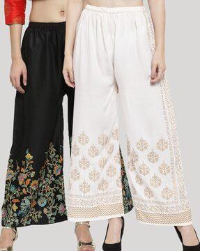 pack of 2 floral palazzos