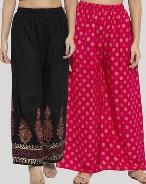 pack of 2 floral palazzos