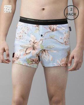 pack of 2 floral print boxers