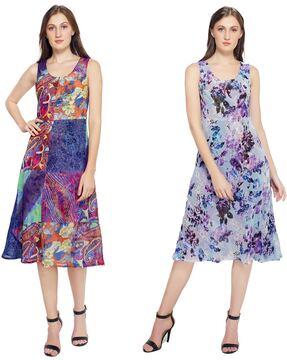 pack of 2 floral print dresses