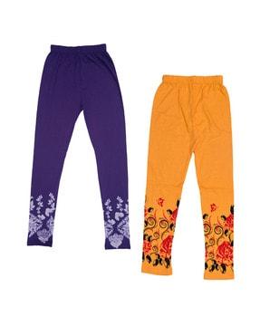 pack of 2 floral print leggings
