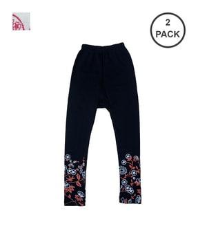 pack of 2 floral print leggings