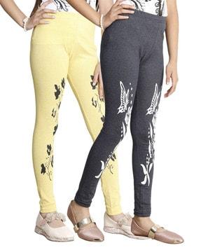 pack of 2 floral print leggings