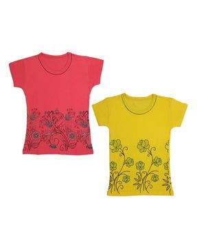 pack of 2 floral print t-shirts