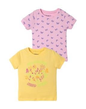 pack of 2 floral print t-shirts