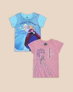 pack of 2 frozen print t-shirts