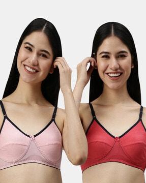 pack of 2 full-coverage non-padded bras