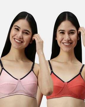 pack of 2 full-coverage non-padded bras