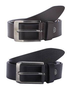 pack of 2 genuine leather belts