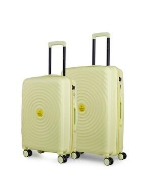 pack of 2 geometric patterned trolley bags