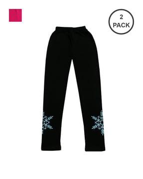 pack of 2 geometric print leggings