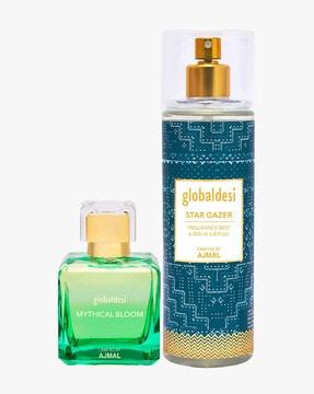 pack of 2 global mythical bloom eau de parfum star gazer body mist