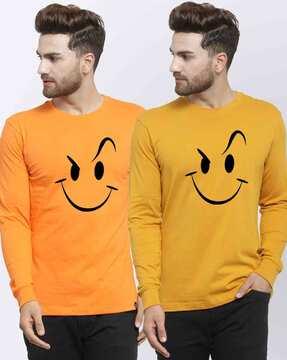 pack of 2 graphic crew neck t-shirt