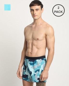 pack of 2 graphic print boxers