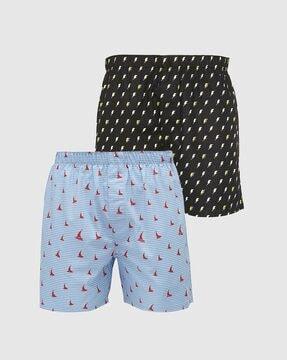 pack of 2 graphic print boxers