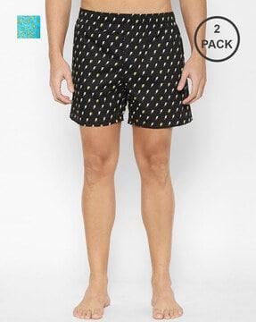 pack of 2 graphic print boxers