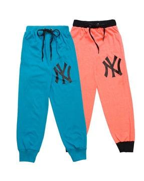 pack of 2 graphic print joggers