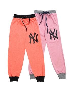 pack of 2 graphic print joggers