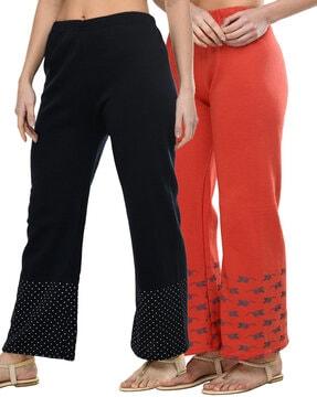 pack of 2 graphic print palazzos