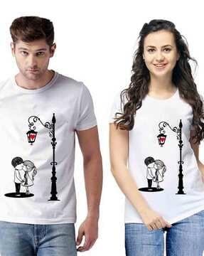 pack of 2 graphic print regular fit crew-neck t-shirts