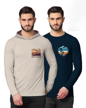 pack of 2 graphic print sweatshirts