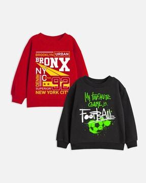 pack of 2 graphic print sweatshirts