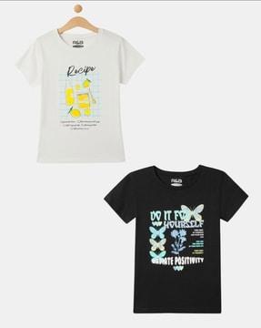 pack of 2 graphic print t-shirt
