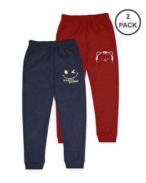 pack of 2 graphic printed track pants