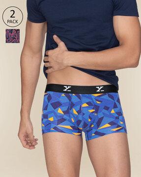 pack of 2 graphic printed trunks