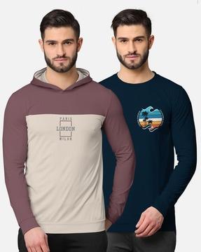 pack of 2 graphic regular fit t-shirt