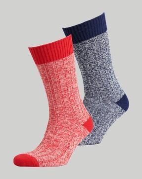 pack of 2 heathered hiker twist socks