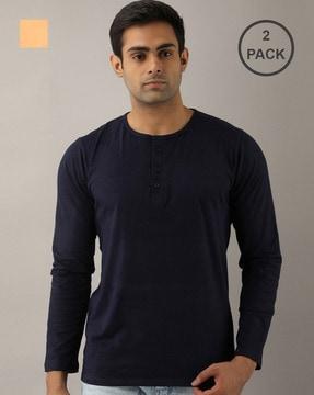 pack of 2 henley t-shirts